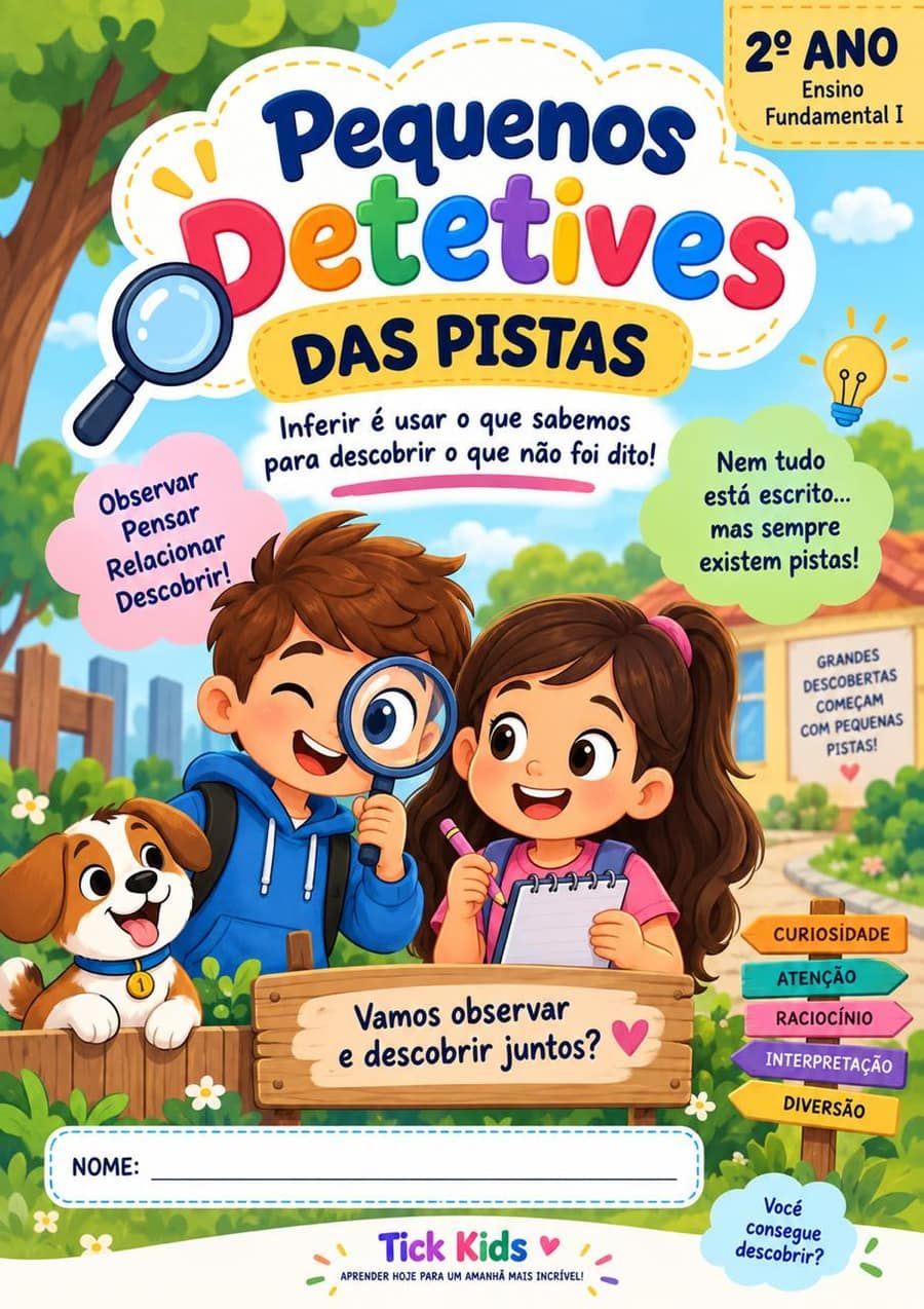 Capa da atividade Pequenos Detetives das Pistas