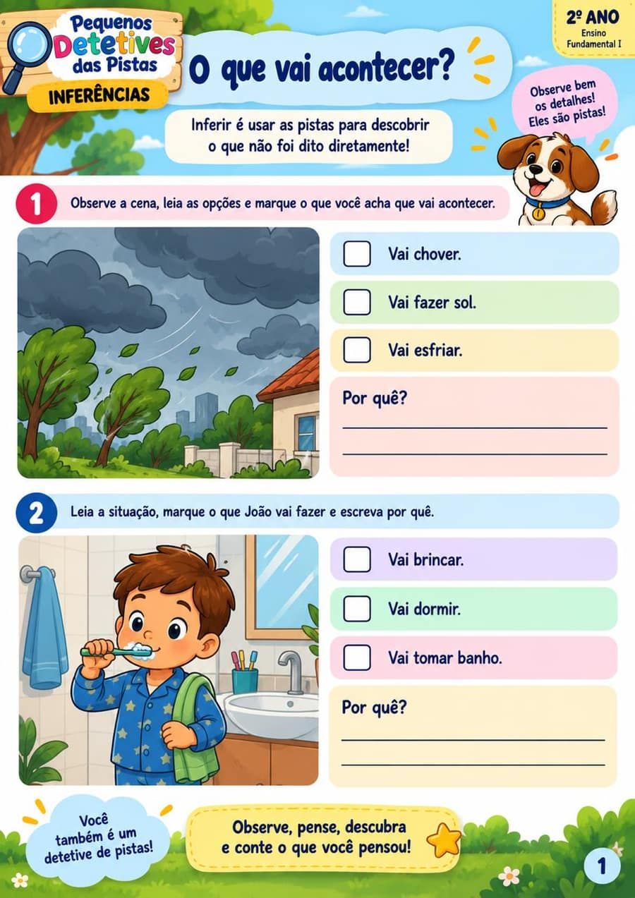Atividade: o que vai acontecer?
