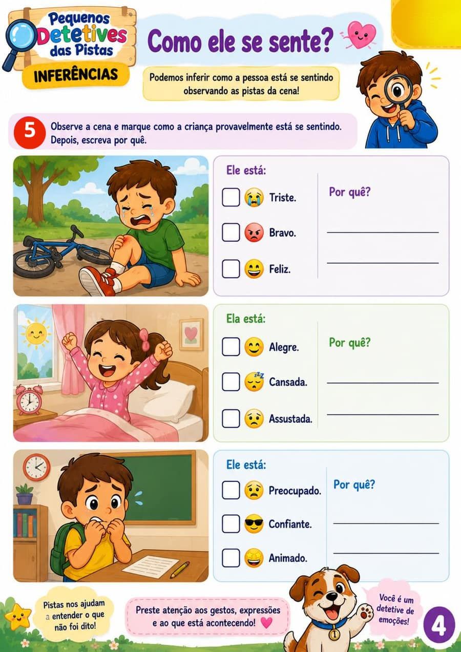 Atividade: como ele se sente?