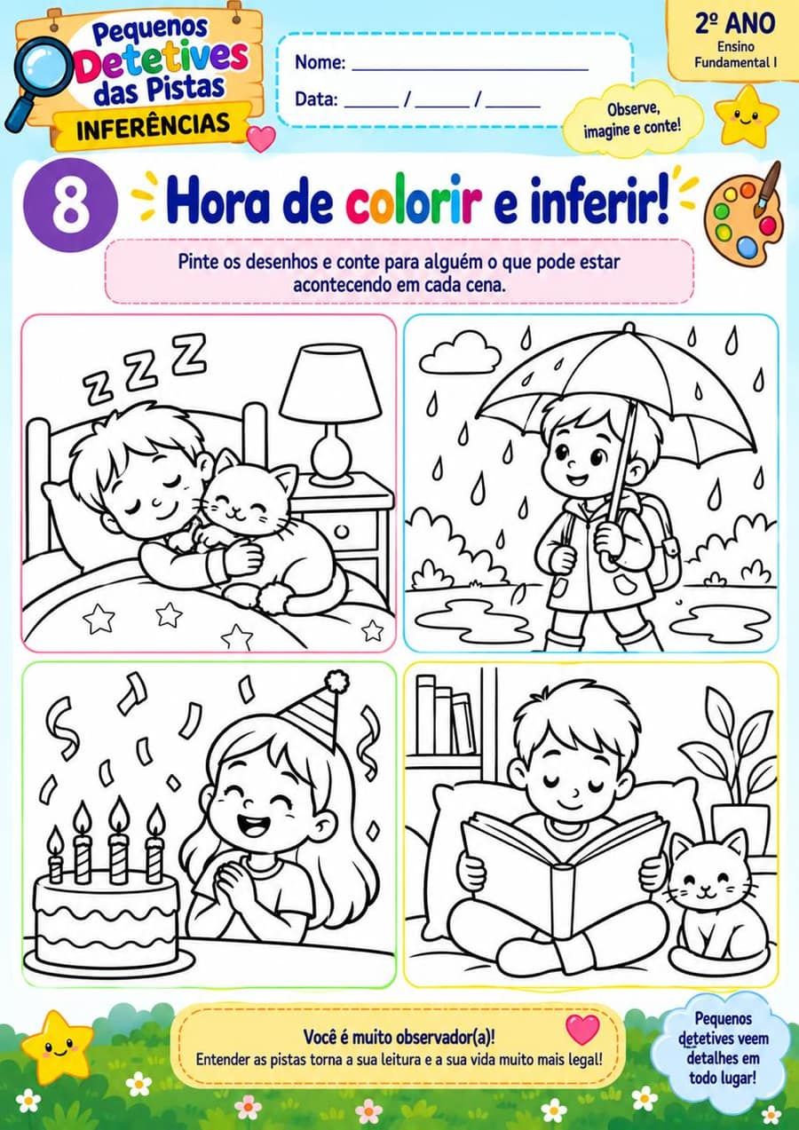 Atividade: hora de colorir e inferir